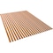 Ekena Millwork 94H x 3/8T Adjustable Wood Slat Wall Panel Kit w/ 2W Slats, Cherry contains 22 Slats SWW66X94X0375CH - alternate 3